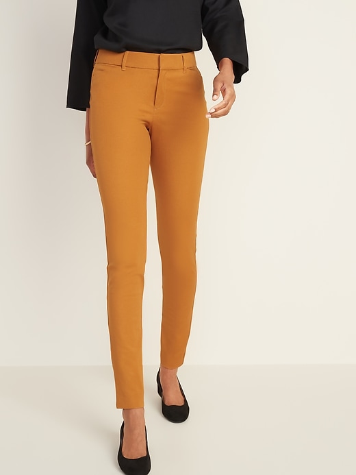 View large product image 1 of 3. Mid-Rise Full-Length Pixie Pants for Women