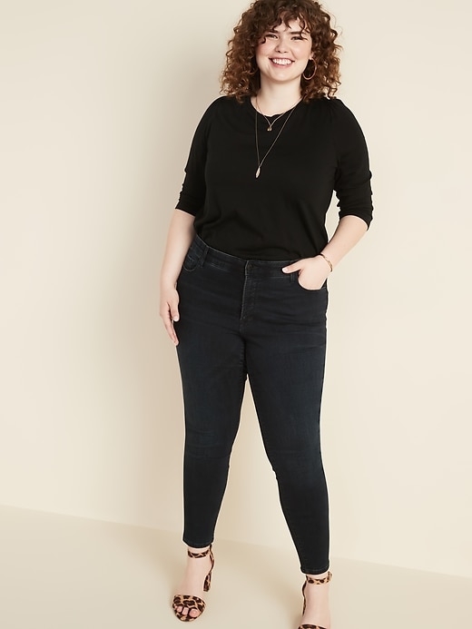 Image number 3 showing, Jersey-Knit 3/4-Sleeve Plus-Size Top