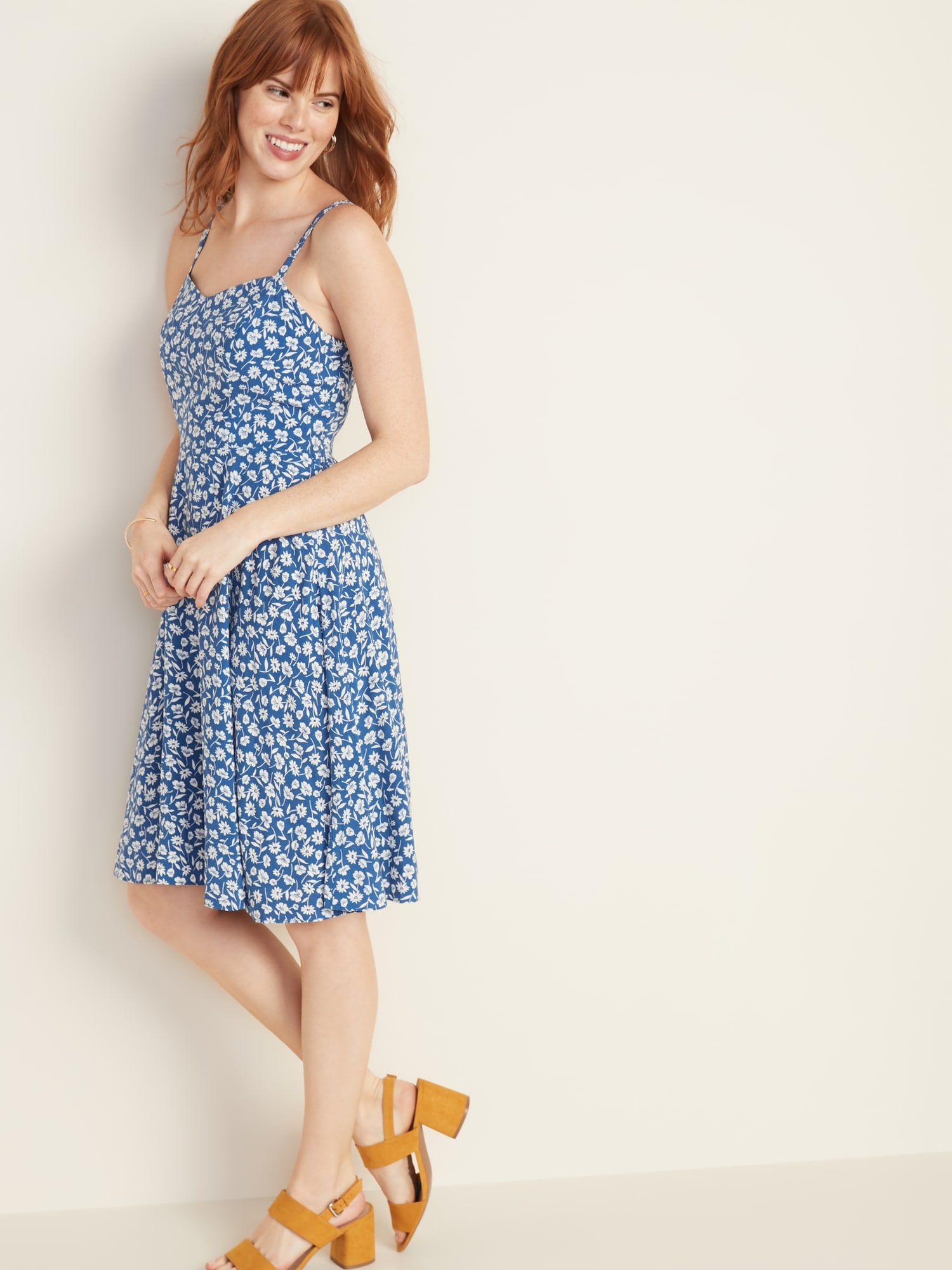 Old navy fit on sale and flare cami dress