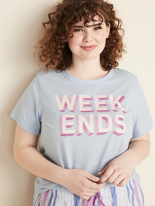 Image number 1 showing, EveryWear Graphic Plus-Size Crew-Neck Tee