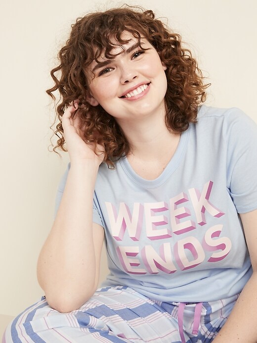 Image number 4 showing, EveryWear Graphic Plus-Size Crew-Neck Tee