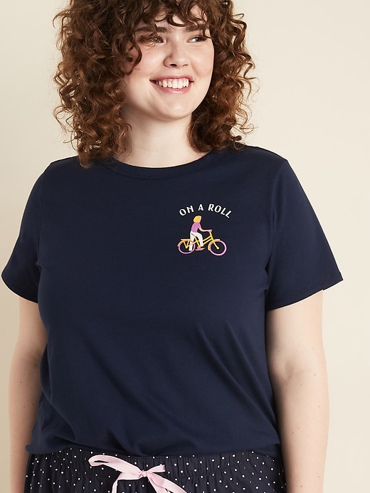 View large product image 1 of 1. EveryWear Graphic Plus-Size Crew-Neck Tee