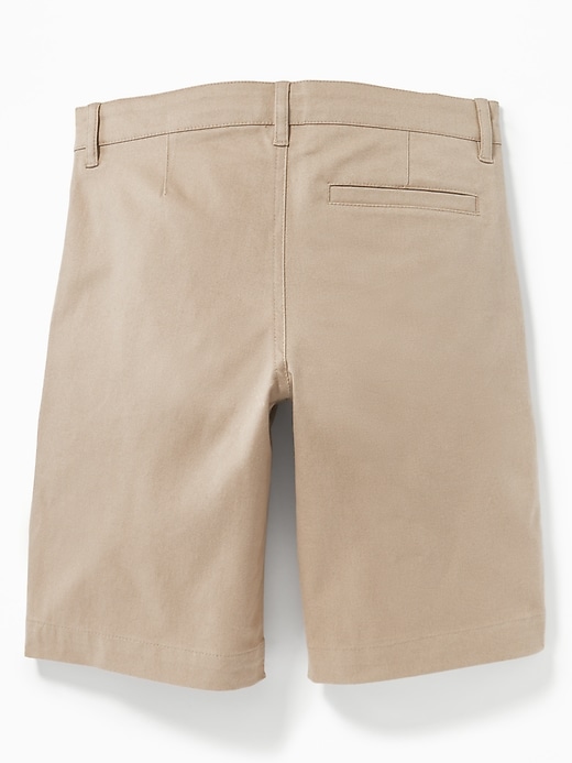 View large product image 2 of 3. Pleated Built-In Flex Straight Uniform Shorts For Boys