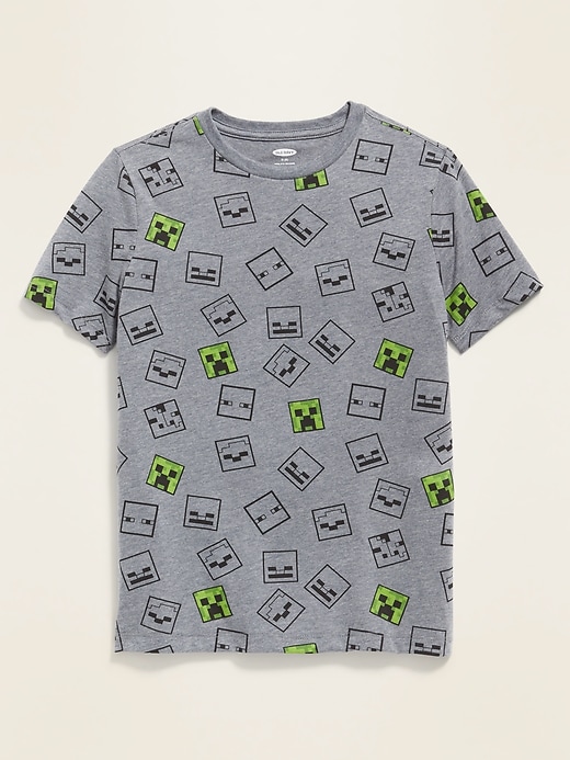 View large product image 1 of 2. Minecraft&#153 Creeper-Print Tee For Boys