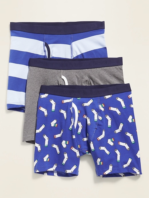 SoftWashed BuiltIn Flex Boxer Briefs 3Pack for Men Old Navy