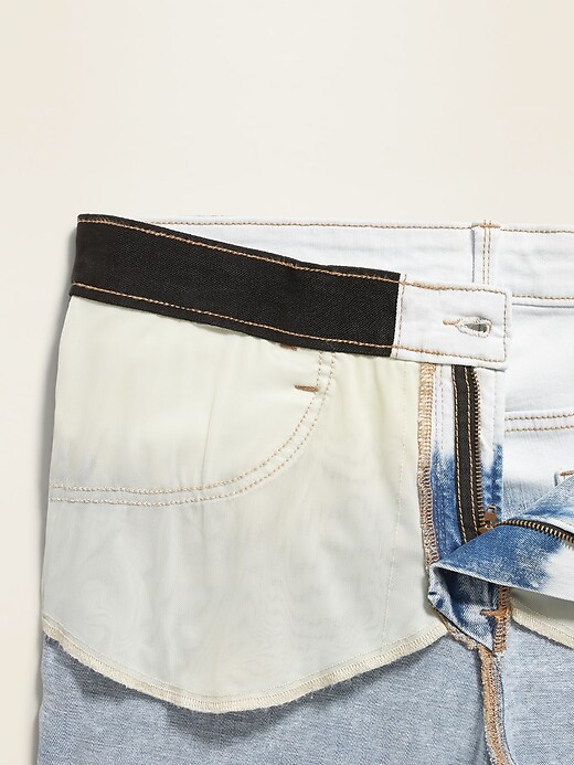 Image number 4 showing, High-Waisted Secret-Slim Pockets + Waistband Dip-Dye Rockstar Plus-Size Super Skinny Jeans