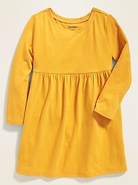 View large product image 3 of 4. Solid Fit & Flare Dress for Toddler Girls