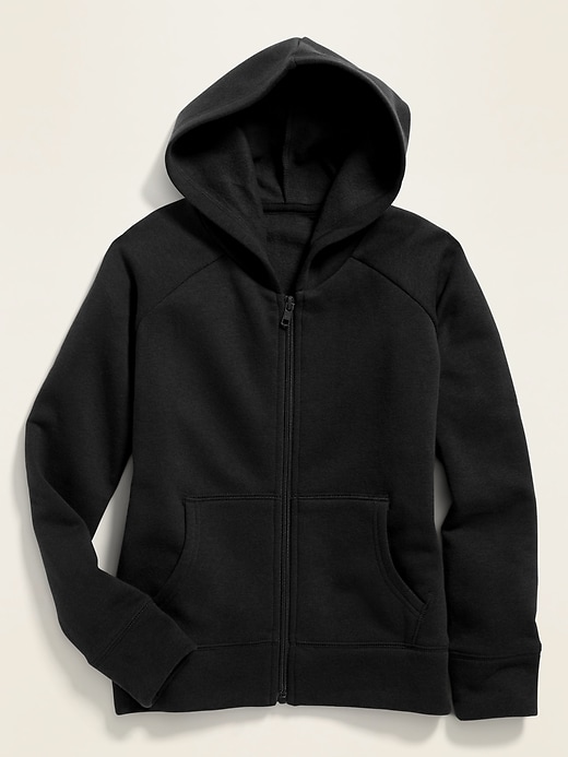 View large product image 1 of 1. Relaxed Uniform Zip Hoodie for Girls