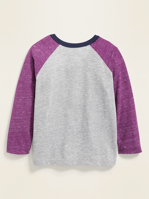 View large product image 2 of 4. Color-Blocked Slub-Knit Henley for Toddler Boys