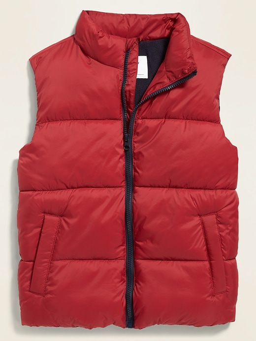 View large product image 1 of 3. Frost-Free Quilted Puffer Vest For Boys
