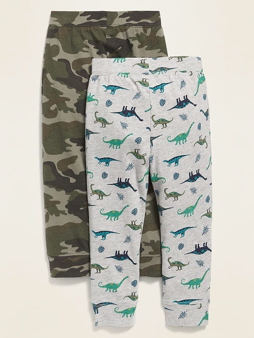 View large product image 2 of 2. 2-Pack Printed Jersey Joggers for Toddler Boys