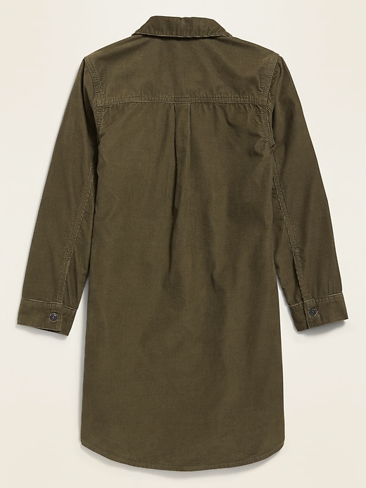 View large product image 2 of 3. Corduroy Shirt Dress for Girls