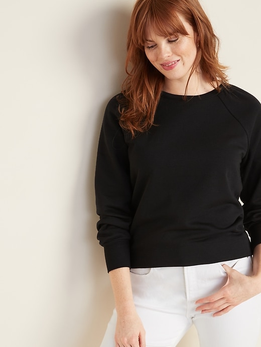 Relaxed French-Terry Sweatshirt for Women