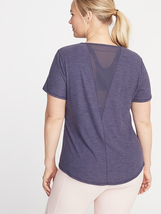 Image number 1 showing, Breathe ON Plus-Size Mesh-Back Performance Tee