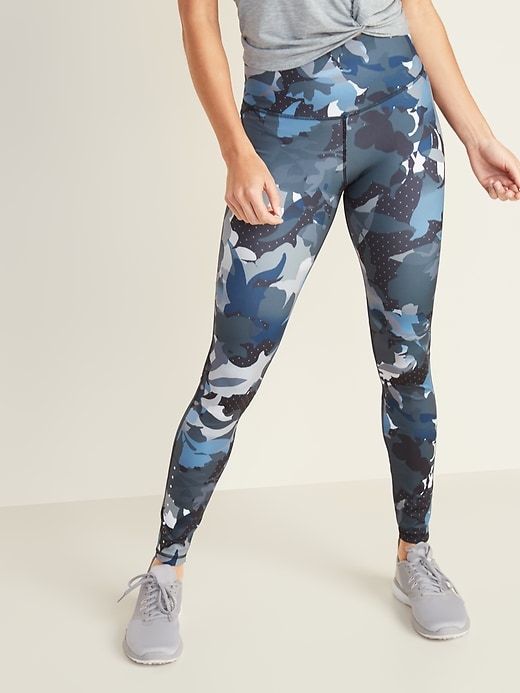 View large product image 1 of 3. High-Waisted Floral Run Leggings For Women