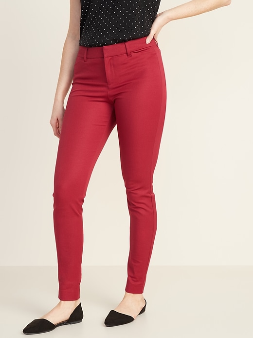View large product image 1 of 1. Mid-Rise Full-Length Pixie Pants for Women
