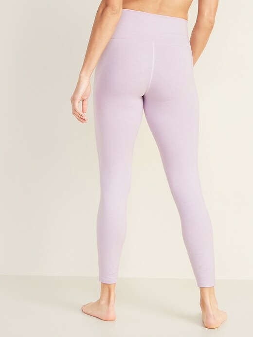 View large product image 2 of 3. High-Waisted Balance Heathered 7/8-Length Leggings For Women