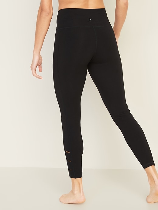 View large product image 2 of 3. High-Waisted Balance Ladder 7/8-Length Leggings