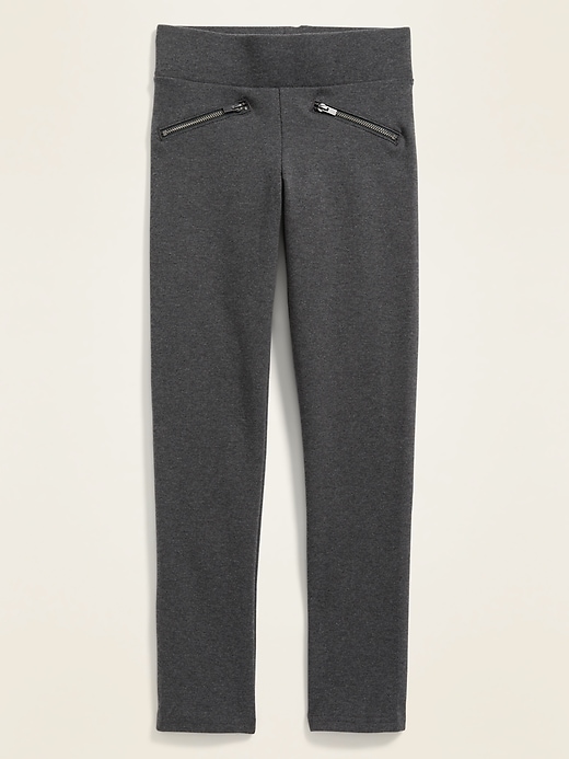 View large product image 1 of 1. High-Waisted Zip Faux-Pocket Stevie Pants For Girls