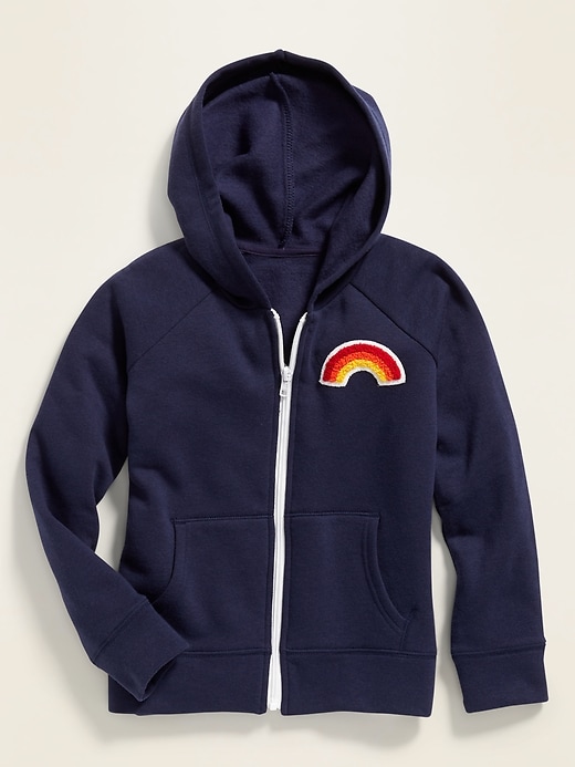 View large product image 1 of 1. Graphic Zip Hoodie for Girls