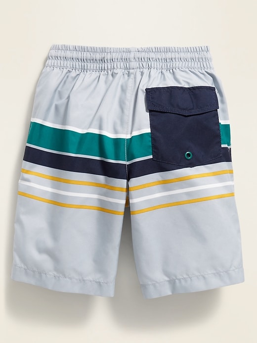 View large product image 2 of 2. Printed Swim Trunks for Boys