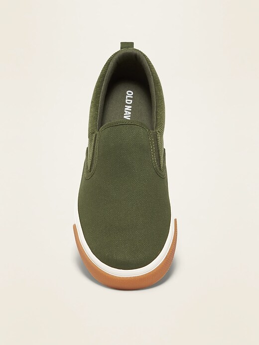 View large product image 2 of 3. Brushed Twill/Corduroy Slip-Ons for Boys