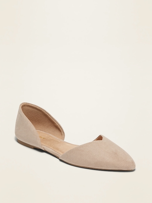 Image number 1 showing, Pointy-Toe D'Orsay Flats For Women