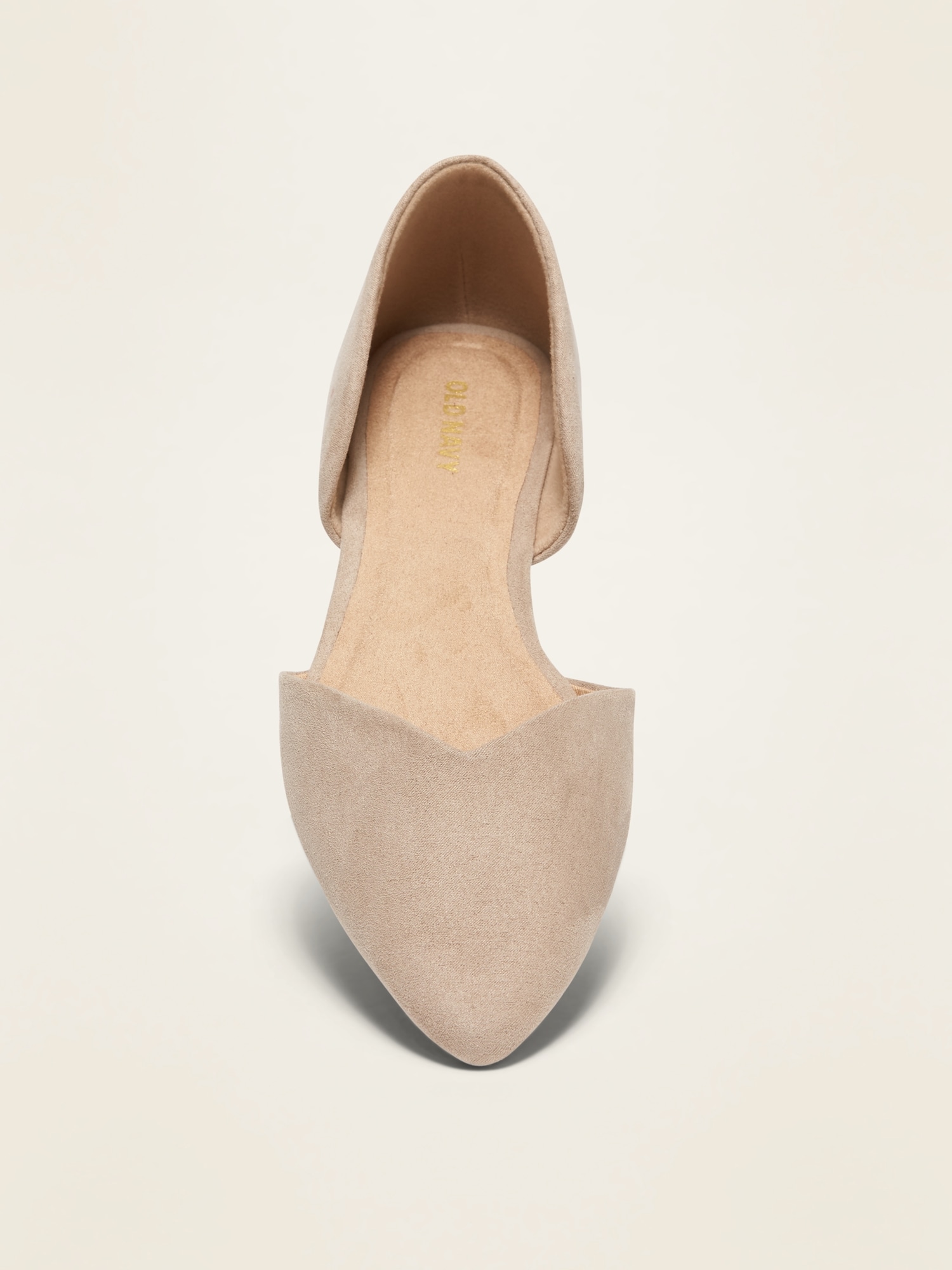 Pointy-Toe D'Orsay Flats for Women 