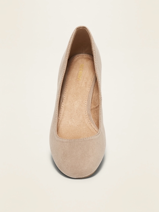 Image number 3 showing, Faux-Suede Mid-Heel Pumps for Women