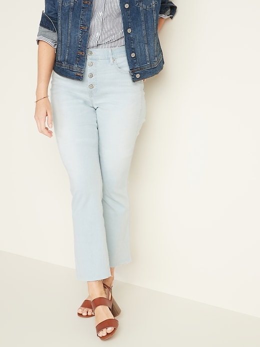 Image number 6 showing, High-Waisted Button-Fly Flare Ankle Rockstar Jeans For Women