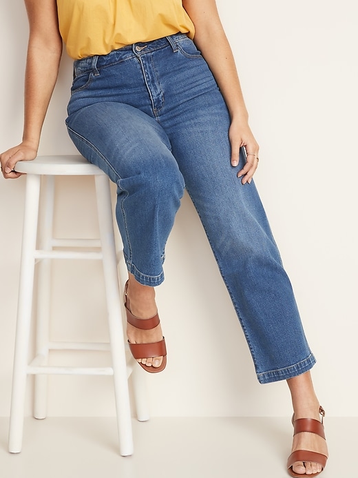 Image number 6 showing, High-Waisted Wide-Leg Ankle Jeans For Women