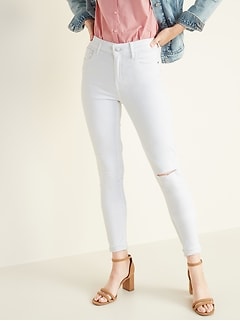 old navy white jeans