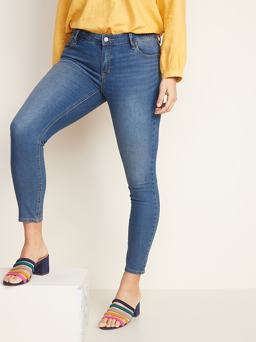 Image number 6 showing, Mid-Rise Super Skinny Ankle Jeans for Women