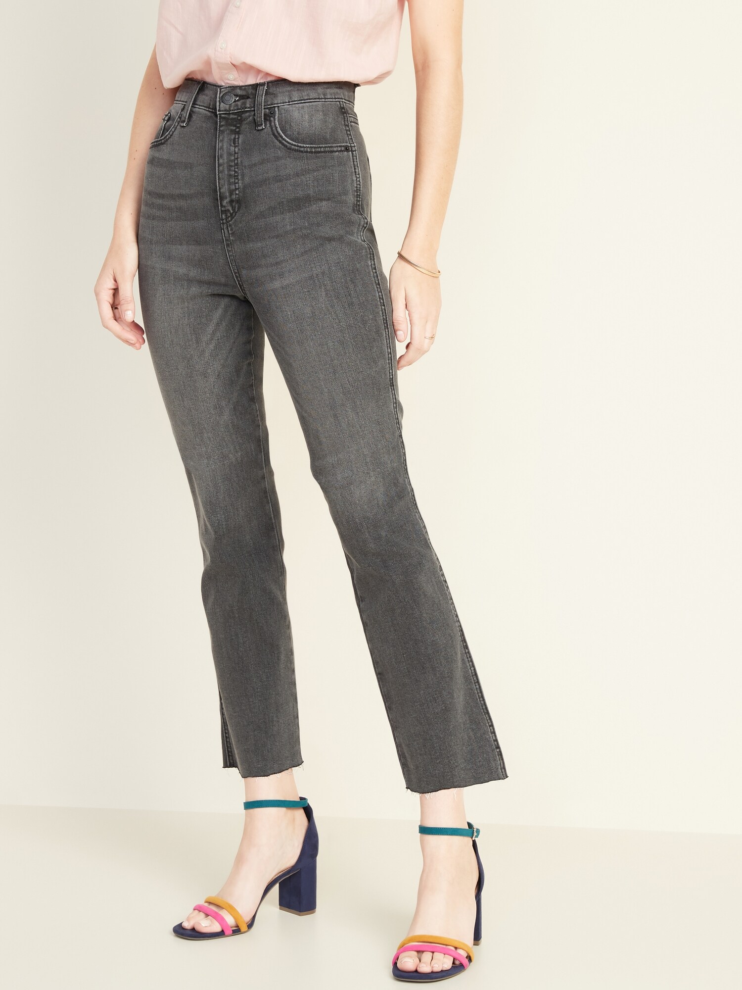 high ankle jeans womens
