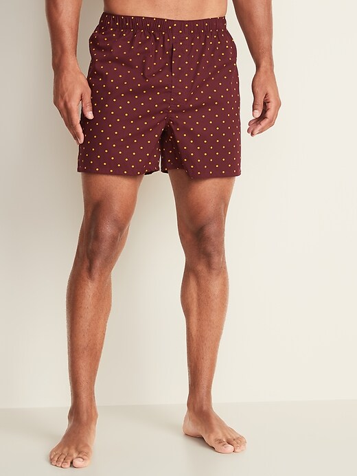 View large product image 1 of 2. Soft-Washed Printed Boxer Shorts
