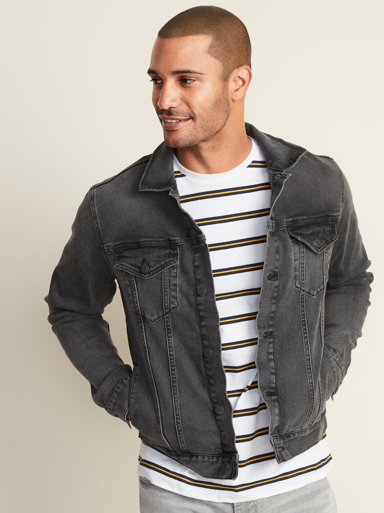 Black denim shop jacket old navy