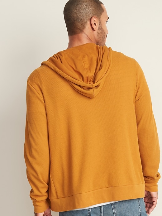 Image number 2 showing, Soft-Washed Thermal Zip Hoodie
