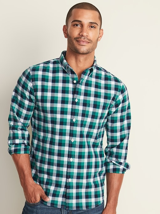 View large product image 1 of 1. Regular-Fit Built-In Flex Everyday Oxford Shirt
