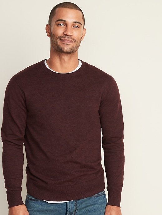 Image number 1 showing, Everyday Heathered Crew-Neck Sweater