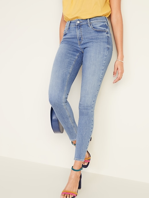 Image number 1 showing, Mid-Rise Rockstar Super Skinny Jeans for Women 