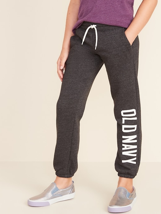 View large product image 1 of 1. Relaxed Logo-Graphic Sweatpants for Girls