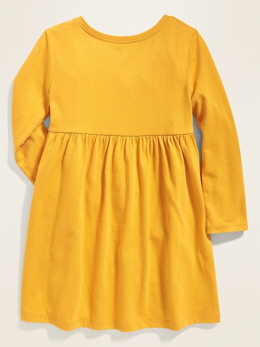View large product image 2 of 4. Solid Fit & Flare Dress for Toddler Girls