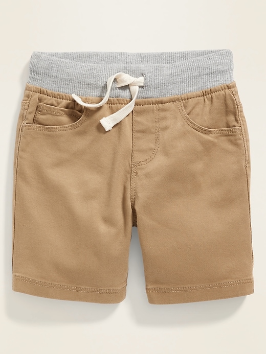 View large product image 1 of 2. Functional Drawstring Rib-Knit Waist Karate Shorts for Toddler Boys