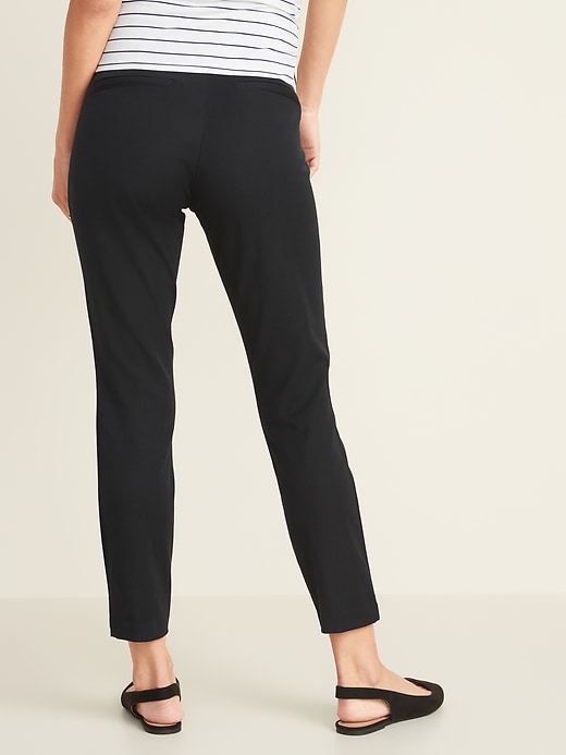 View large product image 2 of 3. Maternity Full-Panel Pixie Ankle Pants
