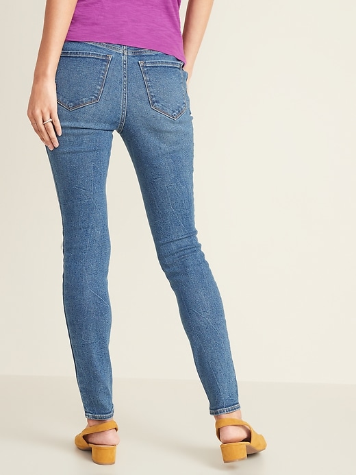 View large product image 2 of 3. Maternity Front Low-Panel Distressed Rockstar Jeans