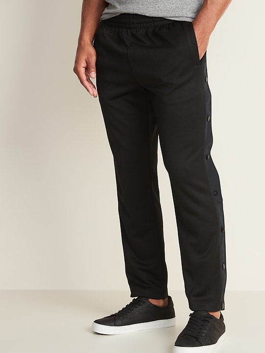 View large product image 1 of 2. Go-Dry Tapered Side-Snap Pants