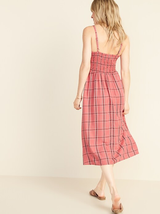 Image number 2 showing, Plaid Fit & Flare Cami Midi for Women