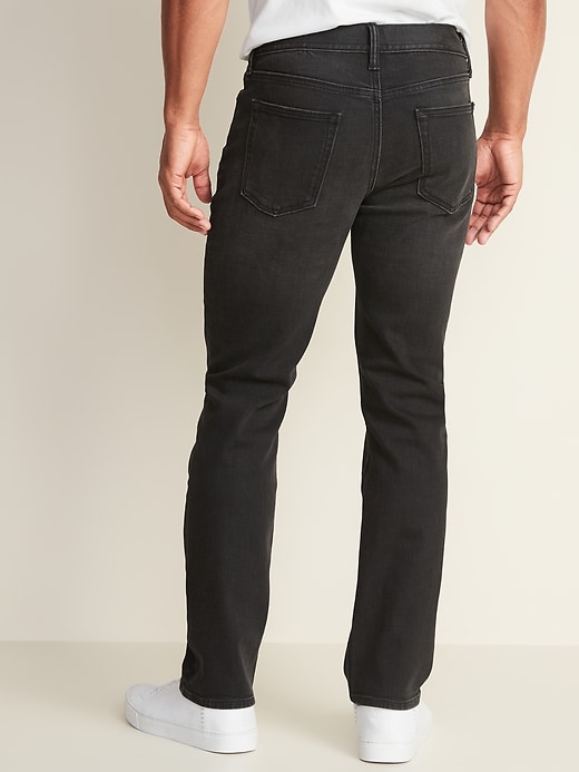 View large product image 2 of 2. Built-In Flex Straight Black Jeans