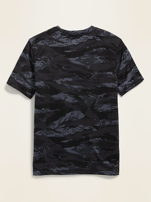 View large product image 2 of 3. Go-Dry Camo Performance Tee for Boys