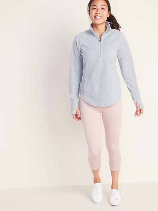 Image number 3 showing, Micro Performance Fleece 1/4-Zip Pullover for Women